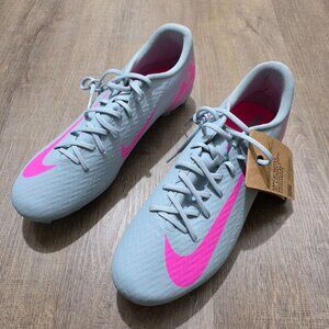 Nike Mercurial Vapor 15 Academy FG Soccer Cleats Grey Pink FQ8374-301 Men’s 10